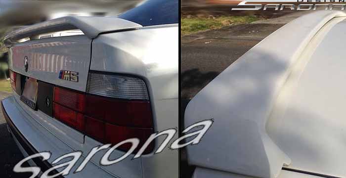 Custom BMW 5 Series Trunk Wing  Sedan (1989 - 1995) - $248.00 (Manufacturer Sarona, Part #BM-004-TW)